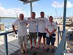 The PT0S team in the port of Natal before embarking on the fishing vessel Transmar II.
